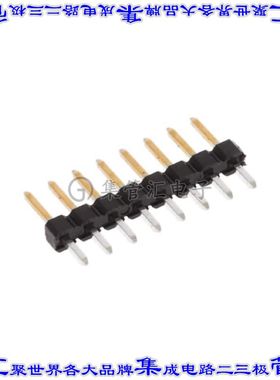 2355179-8 针座连接器8POS分离式2mm公形插针通孔直针镀金