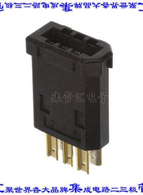 3E206-0100KV 连接器火线(IEEE1394)插头6POS自由悬挂