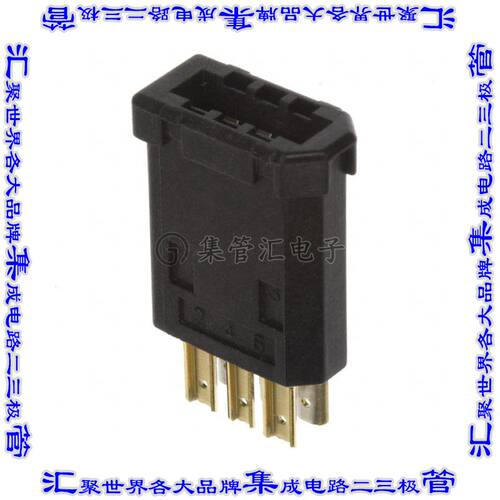 3E206-0100KV 连接器火线(IEEE1394)插头6POS自由悬挂