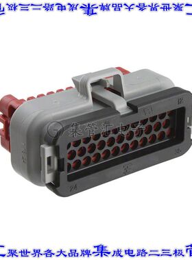 776164-4 矩形连接器外壳35POS插头3排4mm母形插口灰色自由悬挂