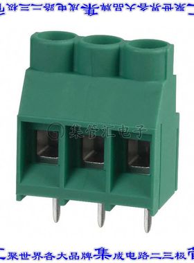 1714968 线对板连接器3POS接线端子6.35mm通孔水平带板