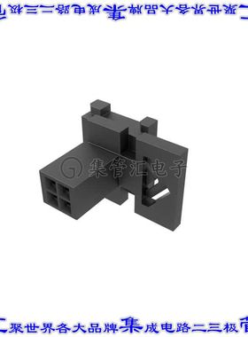 10160855-04GLF 矩形连接器外壳4POS插头2排3mm公形引脚黑色面板