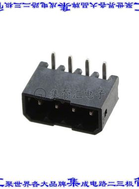 1778641 端子块连接器4POS接头公引脚带罩2.5mm黑色90DEG通孔