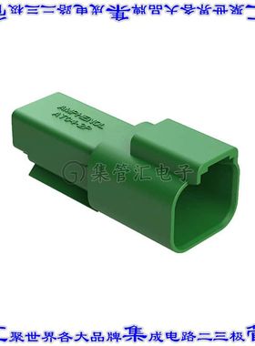 AT04-2P-GRN 矩形连接器外壳2POS插座公形引脚绿色自由悬挂