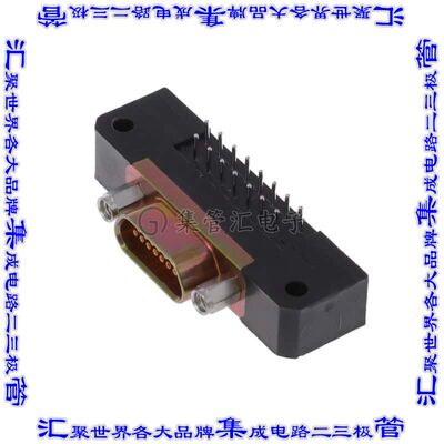 MDM-15SBRP 连接器15POS插座母插口2排D-TYPE型面板安装通孔直角