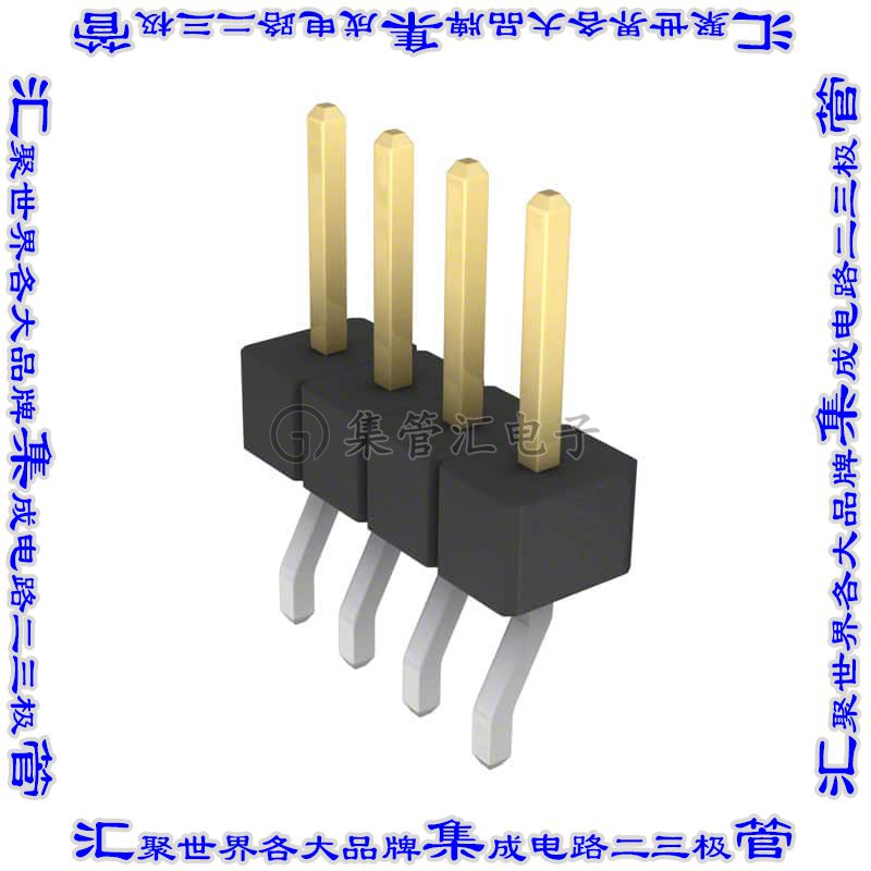 GBC04SBSN-M89 针座连接器4POS分离式2.54mm公形插针表贴SMD镀金