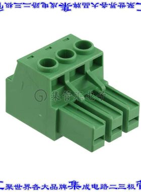 ET0301500000G 端子块连接器3POS插头母插口7.62mm绿色自由悬挂