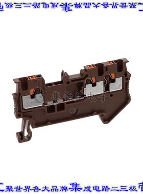 3208161 端子块连接器3POS馈通式3.5mm棕色14-26AWG