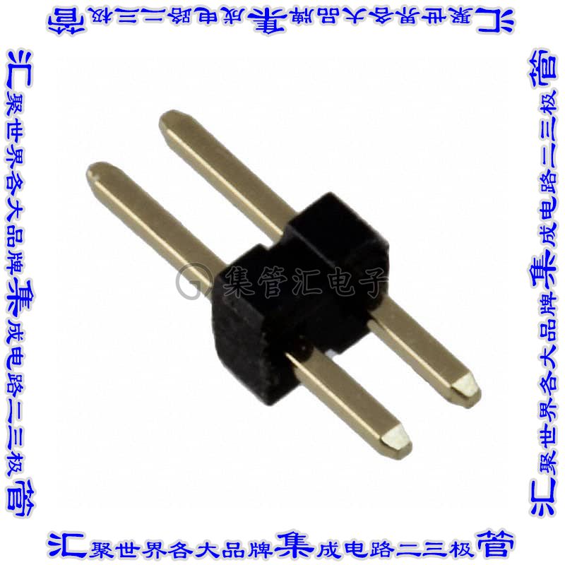 GRPB021VWVN-RC 针座连接器2POS接头1.27mm公形插针通孔直针镀金