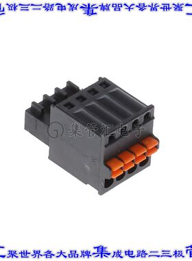 2439670000 端子块连接器4POS插头母插口2.5mm黑色自由悬挂