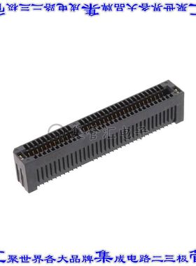 PCIE-G4-04-01-F-DV-WT-K-TR 卡边缘连接器64POS母头2排1mm黑色镀