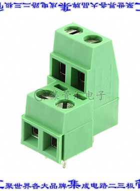 282868-2 线对板连接器2POS接线端子2排5mm通孔水平带板