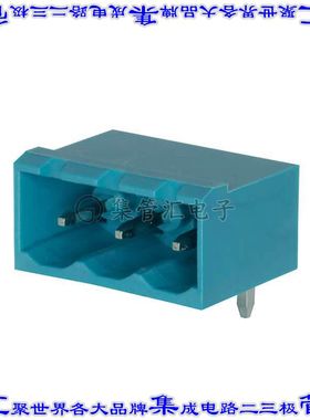 TBP04R12-500-05BE 端子块连接器5POS接头公引脚带罩5mm蓝色90DEG