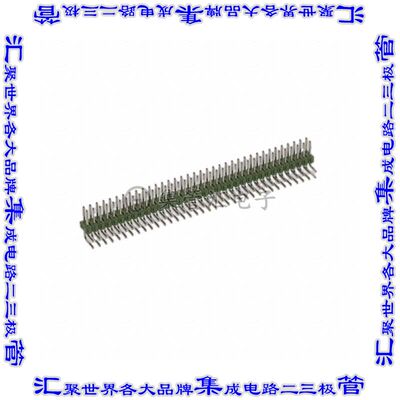 3-826953-6 针座连接器72POS分离式2排2.54mm公形插针通孔直角锡