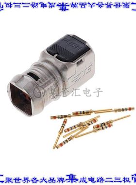 D369-MP99-NP1 矩形连接器9POS插头3排2.54mm公引脚黑色压接镀金