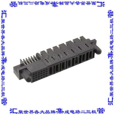 6450572-1 背板连接器31POS插座母插口4排2.54mm通孔直角