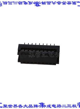 FDP-318-T 连接器18POS带状电缆DIP针座2排1.27mm通孔IDC黑色