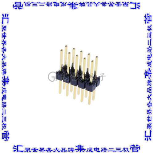 TSW-105-22-G-D 针座连接器10POS接头2排2.54mm公形插针通孔直针