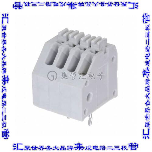 EB59A-04-V 线对板连接器4POS接线端子2.5mm通孔水平带板