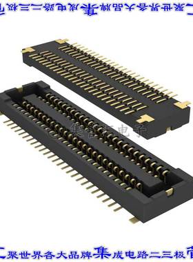 AXT550124 板对板连接器50POS插口外罩触点2排0.4mm表贴SMD镀金