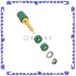 KNURLED 675821 POST BIND GREEN 接插件连接器CONN