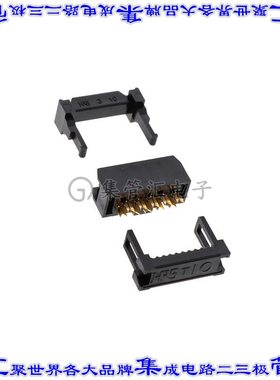 HIF3BA-10D-2.54R(63) 矩形连接器10POS插口2排2.54mm母插口黑色I