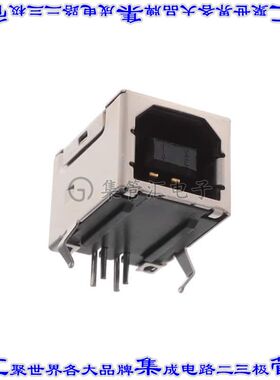 KUSBX-BS1N-B30 连接器USB-B插座4POS通孔直角