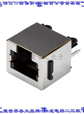 CRJ028-1H-TH 接插件连接器RJ JACK, 1 PORT, 8P8C, 6U, SHIEL