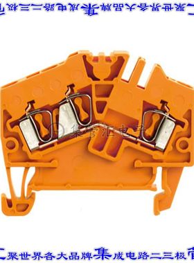 1706050000 端子块连接器3POS馈通式5.1mm橙色12-26AWG