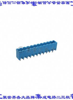 TBP01R2-508-11BE 端子块连接器11POS接头公引脚带罩5.08mm蓝色垂