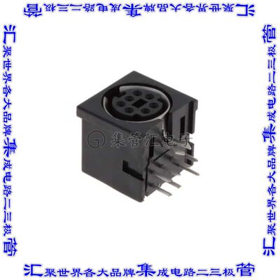 KMDGX-7S-N 圆形连接器7POS插座母插口焊接镀金通孔直角