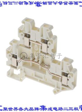 1237651 端子块连接器4POS馈通式2排6.2mm白色10-26AWG