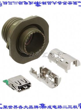 USBFTV72G 连接器USB-A插座4POS USB 2.0面板安装