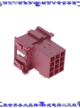 4-967627-1 矩形连接器外壳12POS插头3排5mm公形引脚紫色面板安装