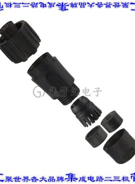 C01630D00610012 圆形连接器7POS插头母插口焊接银自由悬挂