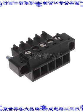 1743171 端子块连接器5POS插头母插口3.81mm黑色自由悬挂