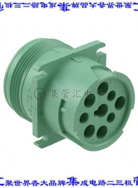 HD10-9-1939P-P080 圆形连接器9POS插座外壳用于公插针绿色面板安
