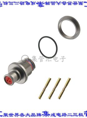 PEN.0M.303.XLMT 圆形连接器3POS插座母插口压接镀金面板安装