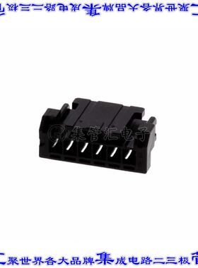 5055700601 矩形连接器外壳6POS插座2mm黑色自由悬挂