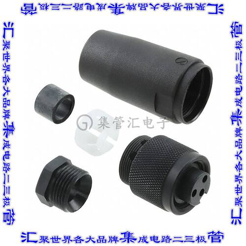 216KR9 NC032 圆形连接器3POS插头母插口螺钉镀金自由悬挂