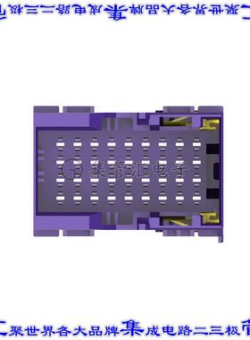 1-2112891-2 矩形连接器外壳36POS插头4排4mm公形引脚紫色自由悬