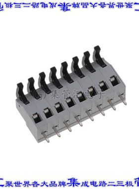 AST0250804 线对板连接器8POS接线端子5mm通孔水平带板