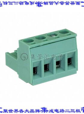 5441184 端子块连接器4POS插头母插口5mm绿色自由悬挂