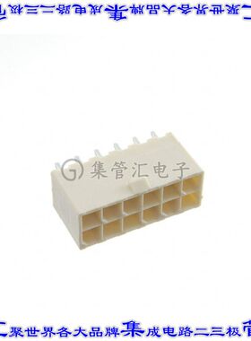 1-2825260-2 针座连接器12POS接头2排4.2mm公形插针通孔直针锡