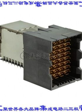 2298081-1 背板连接器64POS插头公引脚8排3.9mm板边缘通孔直角