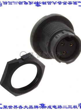 EN3P3FPX 圆形连接器3POS插座母插口焊接镀金面板安装通孔