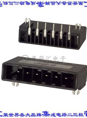 1-316131-2 针座连接器6POS接头5.08mm公形插针通孔直角镀金