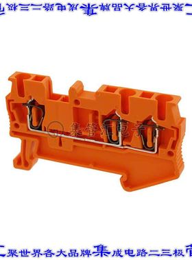 3031982 端子块连接器3POS馈通式5.2mm橙色12-28AWG