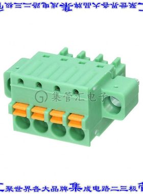1851258 端子块连接器4POS插头母插口3.81mm绿色自由悬挂