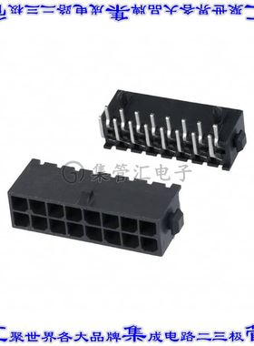 4-794618-6 针座连接器16POS接头2排3mm公形插针通孔直角锡